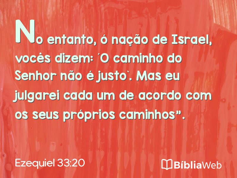 Ezequiel 33:20 em imagem para compartilhar