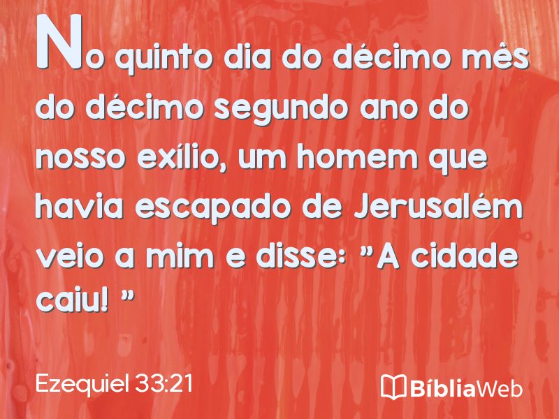 Ezequiel 33:21 em imagem para compartilhar