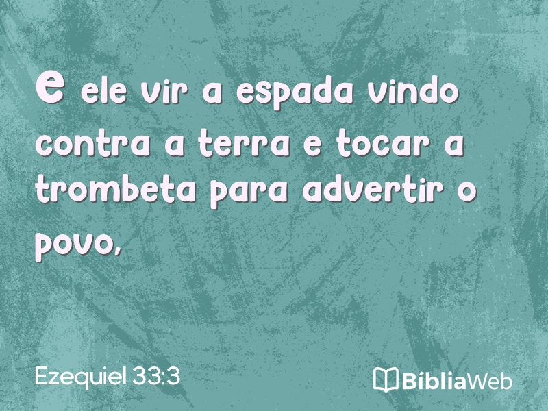 Ezequiel 33:3 em imagem para compartilhar