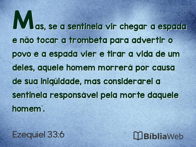 Ezequiel 33:6 em imagem para compartilhar