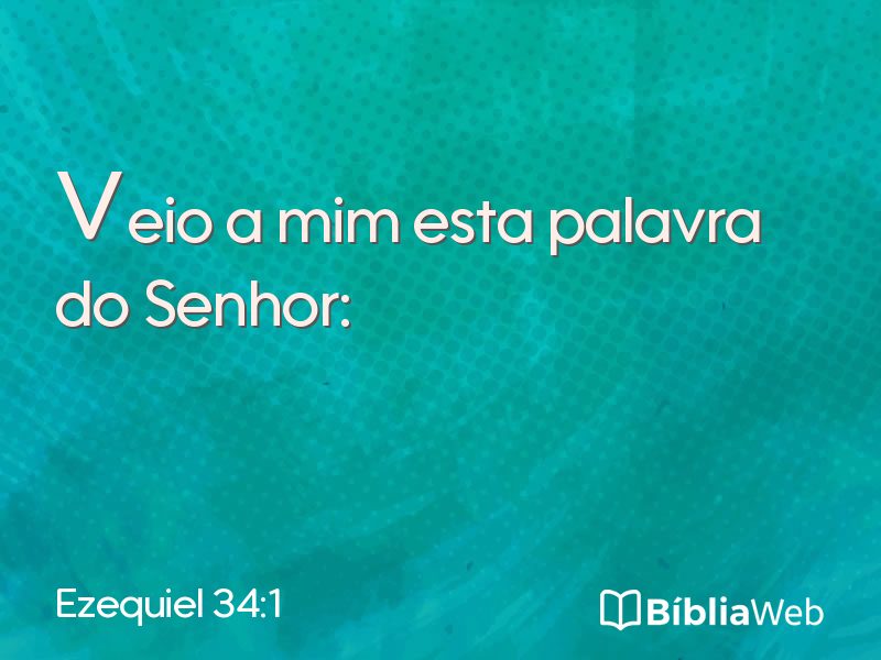 Ezequiel 34:1 em imagem para compartilhar