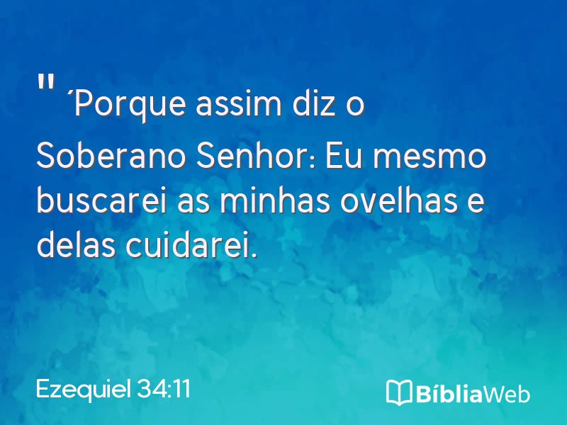 Ezequiel 34:11 em imagem para compartilhar