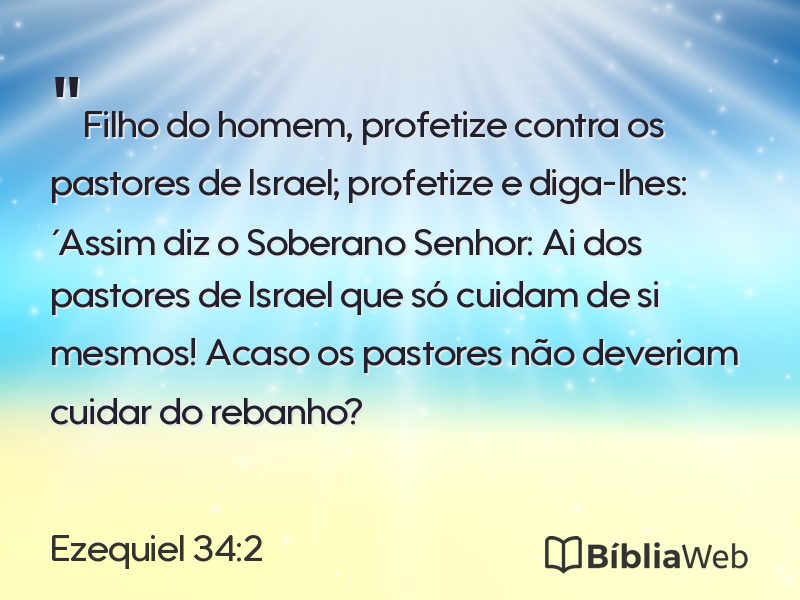 Ezequiel 34:2 em imagem para compartilhar