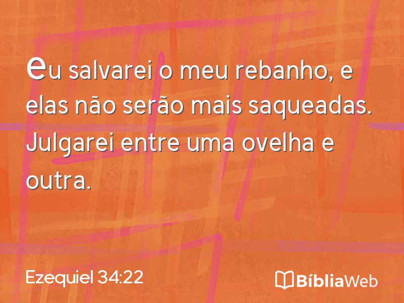Ezequiel 34:22 em imagem para compartilhar