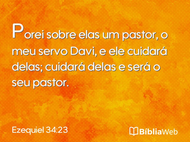 Ezequiel 34:23 em imagem para compartilhar