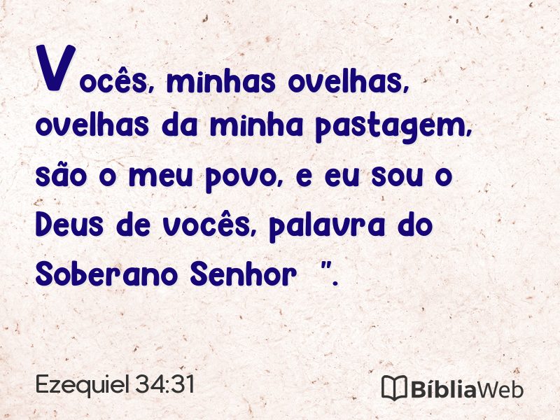 Ezequiel 34:31 em imagem para compartilhar