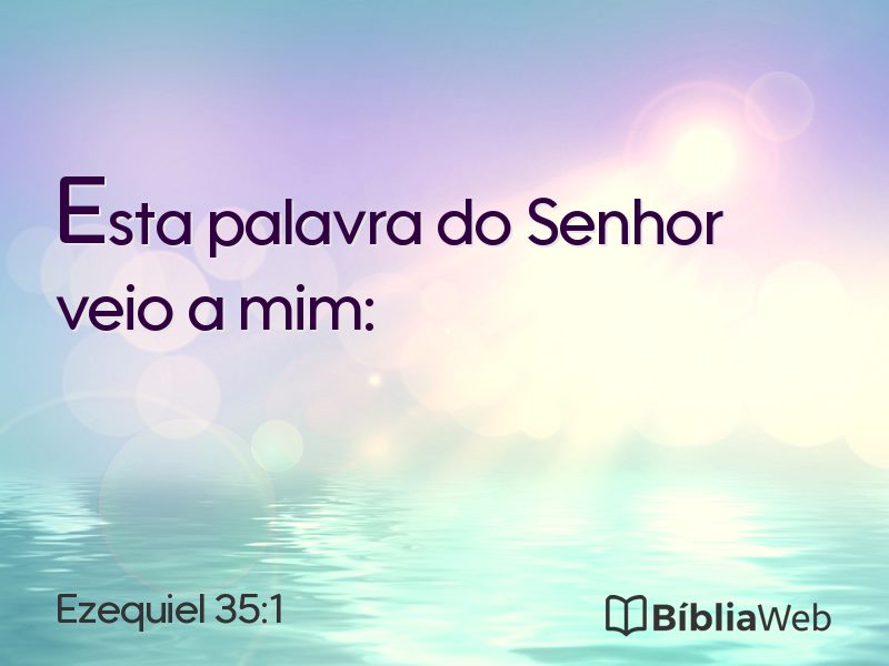 Ezequiel 35:1 em imagem para compartilhar