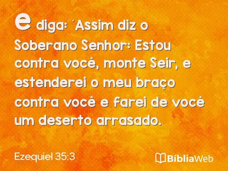 Ezequiel 35:3 em imagem para compartilhar