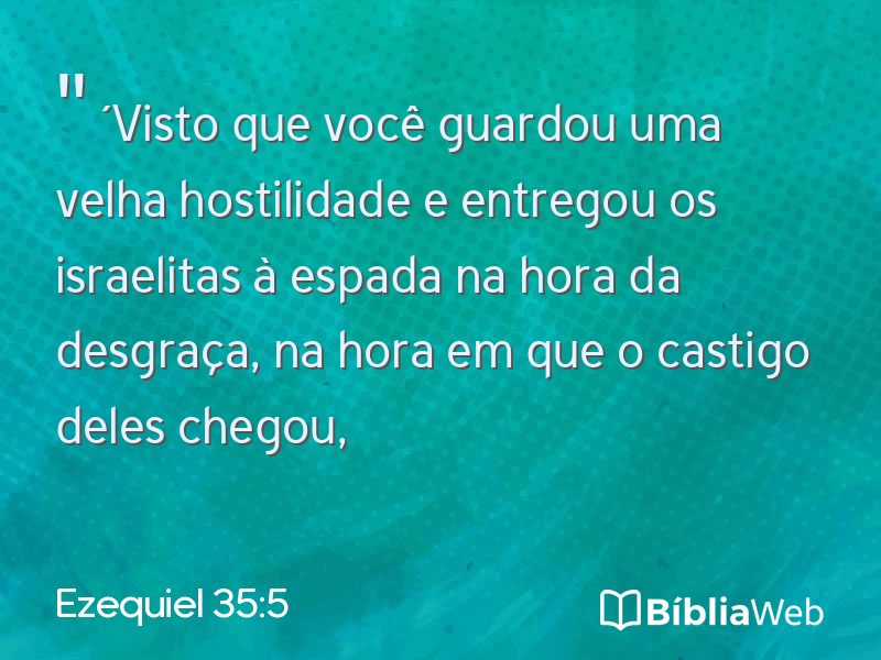 Ezequiel 35:5 em imagem para compartilhar