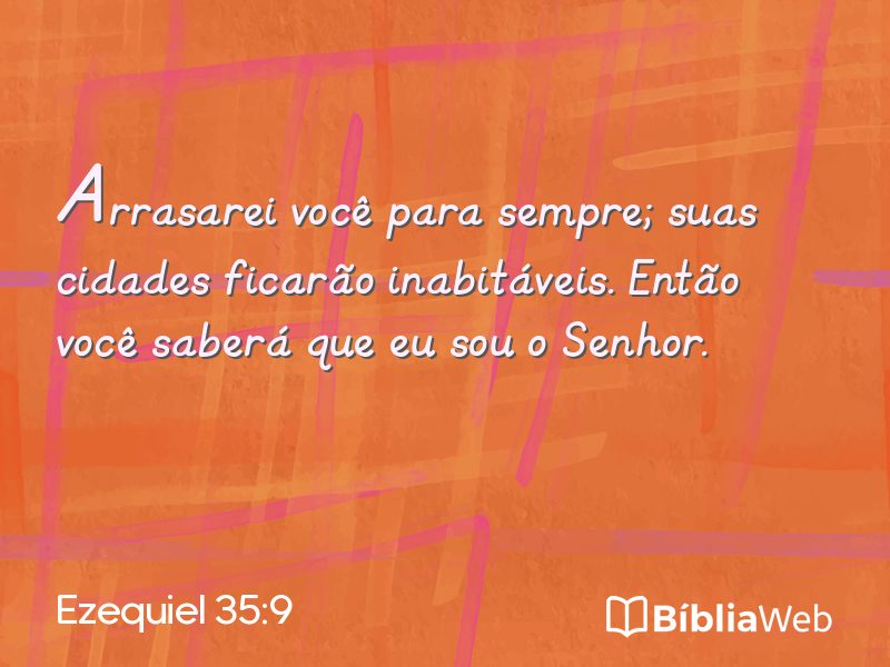 Ezequiel 35:9 em imagem para compartilhar