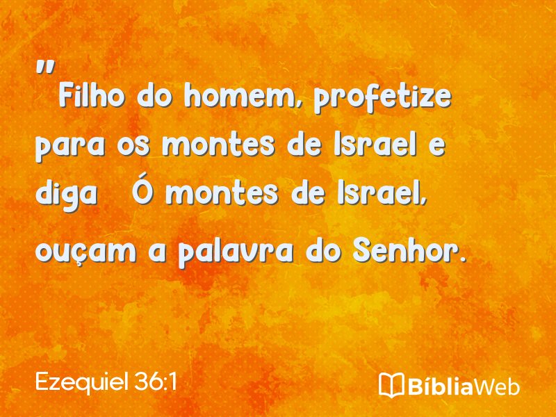 Ezequiel 36:1 em imagem para compartilhar