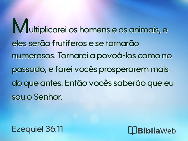 Ezequiel 36:11 em imagem para compartilhar