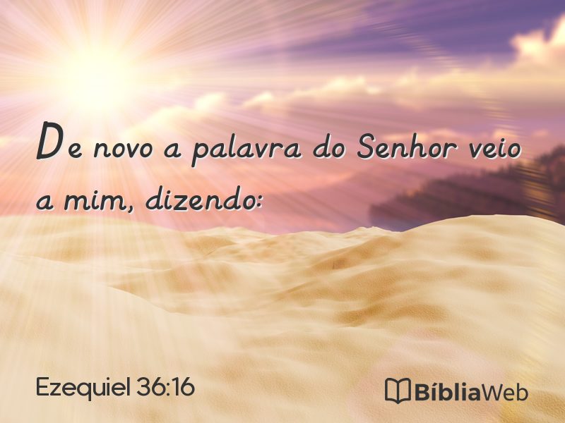Ezequiel 36:16 em imagem para compartilhar