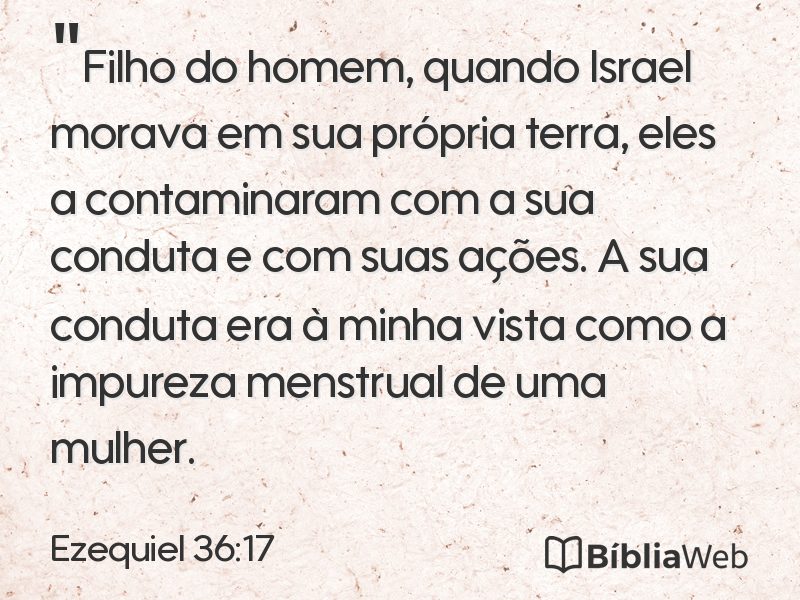 Ezequiel 36:17 em imagem para compartilhar
