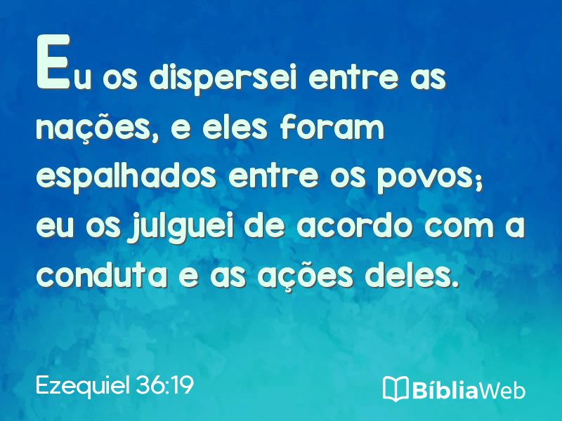 Ezequiel 36:19 em imagem para compartilhar