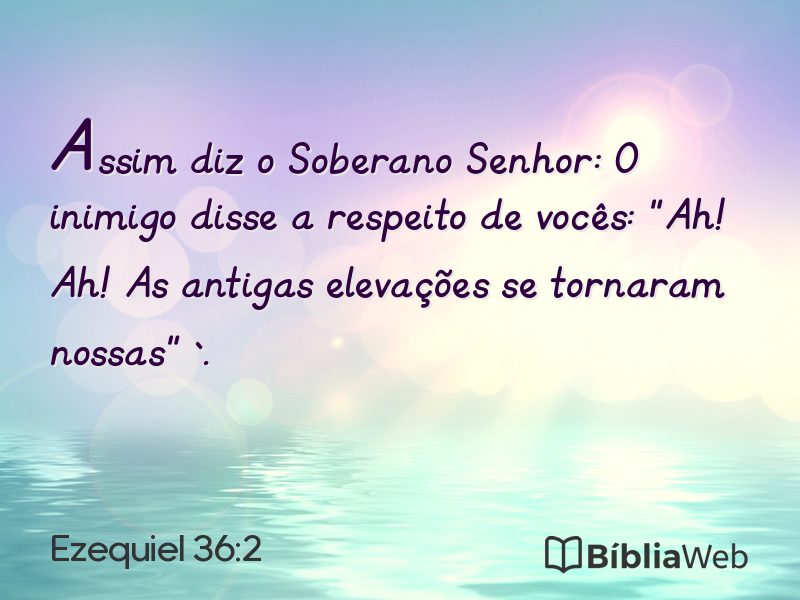 Ezequiel 36:2 em imagem para compartilhar