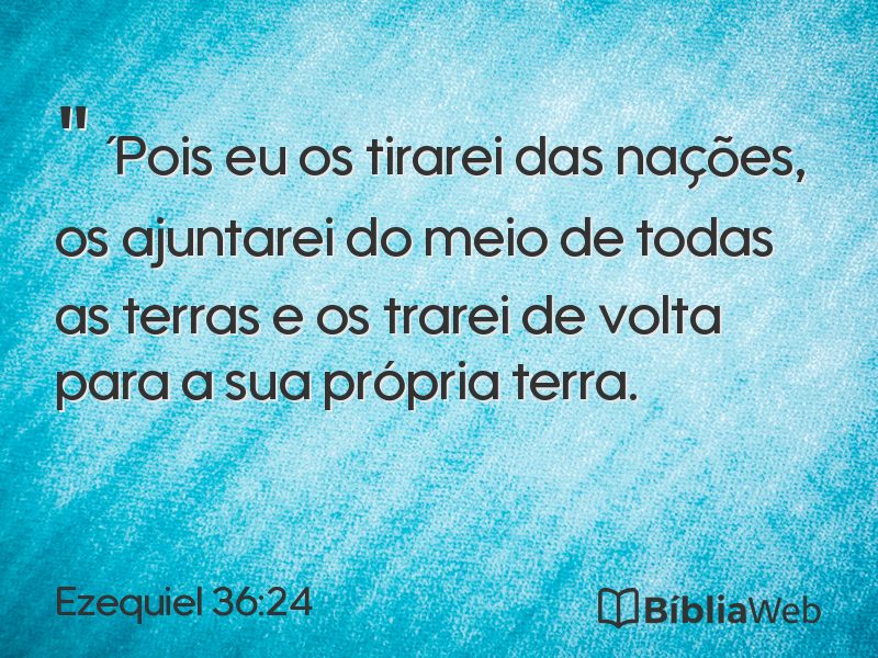 Ezequiel 36:24 em imagem para compartilhar