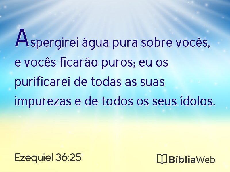 Ezequiel 36:25 em imagem para compartilhar