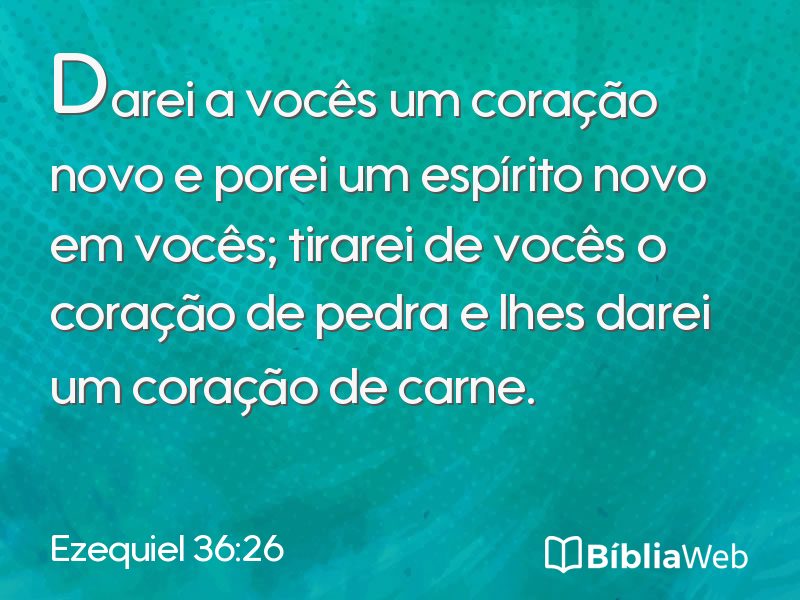 Ezequiel 36:26 em imagem para compartilhar
