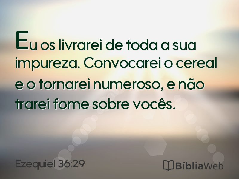 Ezequiel 36:29 em imagem para compartilhar