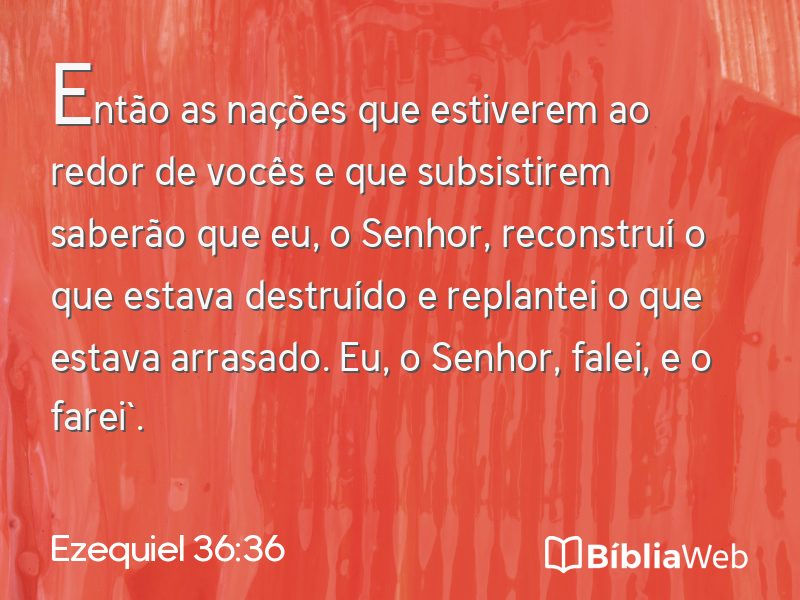 Ezequiel 36:36 em imagem para compartilhar
