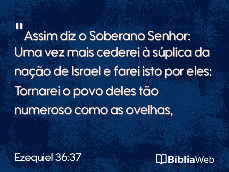 Ezequiel 36:37 em imagem para compartilhar