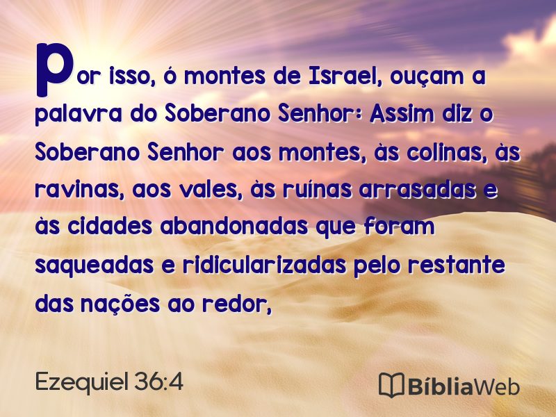 Ezequiel 36:4 em imagem para compartilhar