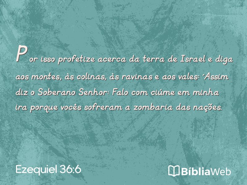 Ezequiel 36:6 em imagem para compartilhar