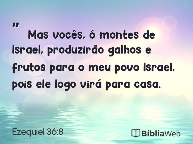 Ezequiel 36:8 em imagem para compartilhar
