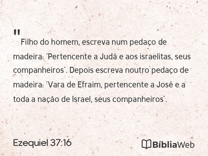 Ezequiel 37:16 em imagem para compartilhar