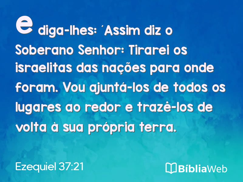 Ezequiel 37:21 em imagem para compartilhar