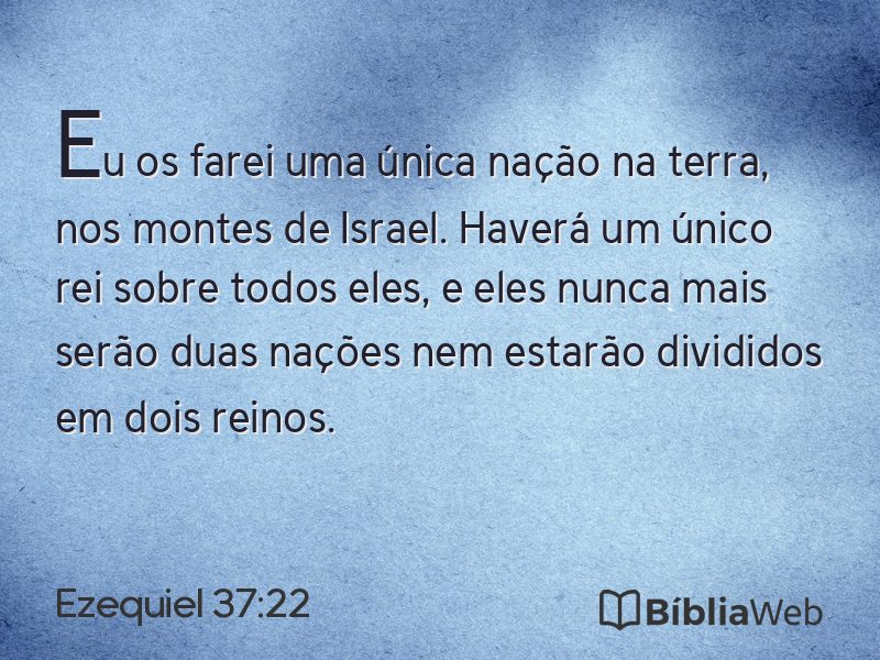 Ezequiel 37:22 em imagem para compartilhar