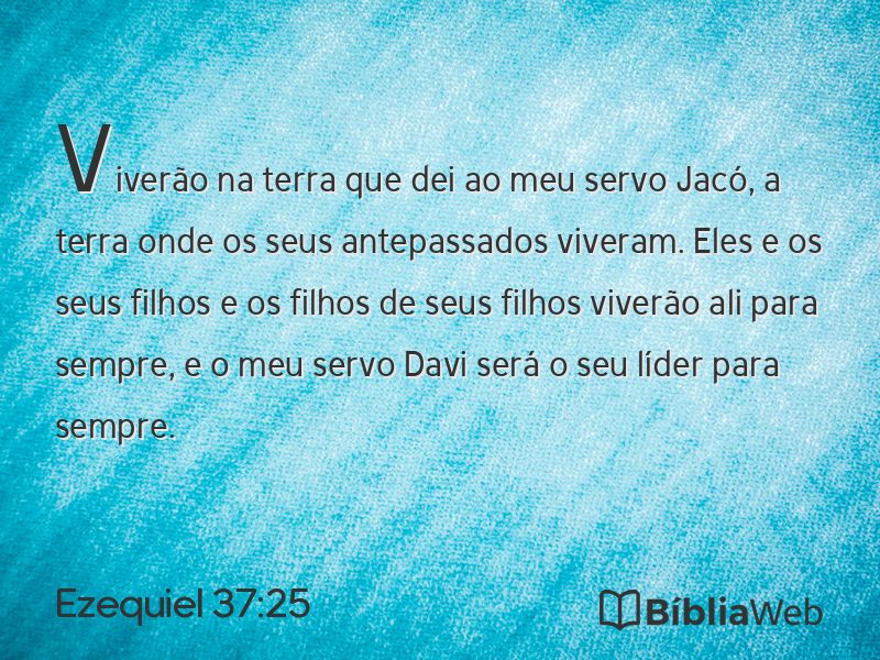 Ezequiel 37:25 em imagem para compartilhar