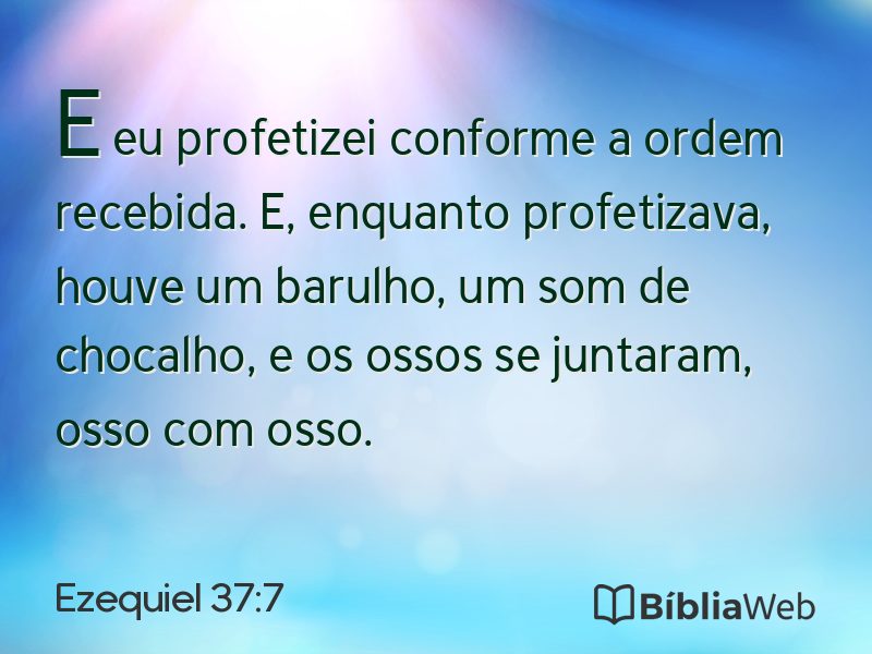 Ezequiel 37:7 em imagem para compartilhar