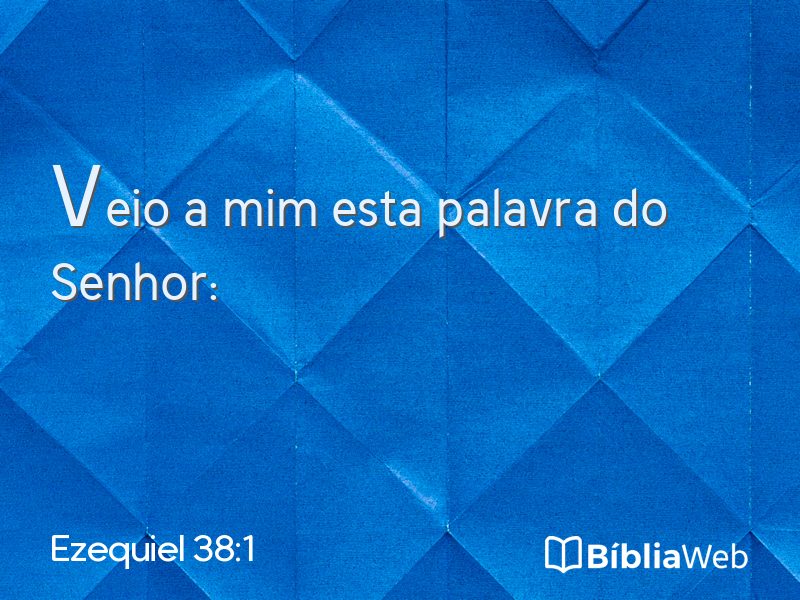 Ezequiel 38:1 em imagem para compartilhar