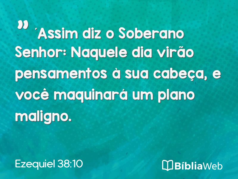 Ezequiel 38:10 em imagem para compartilhar