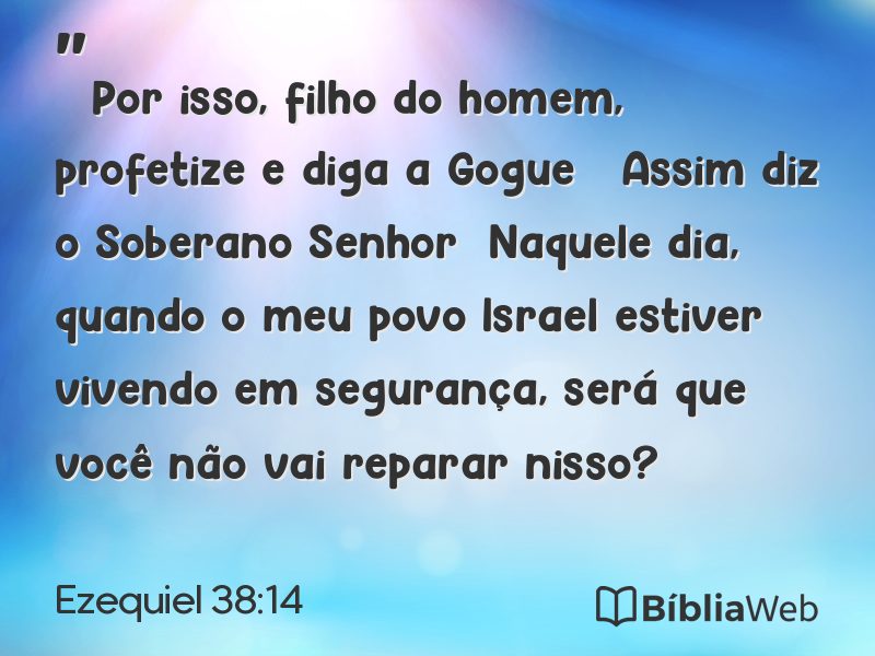 Ezequiel 38:14 em imagem para compartilhar