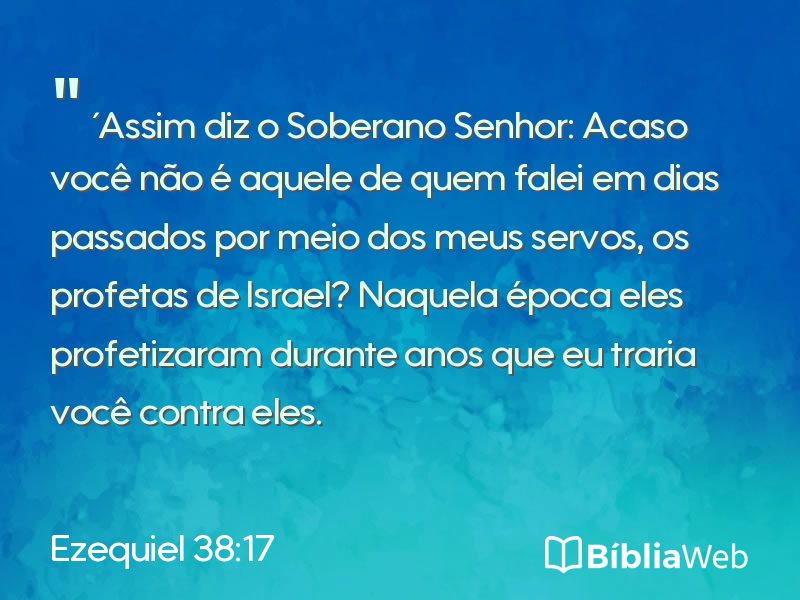 Ezequiel 38:17 em imagem para compartilhar
