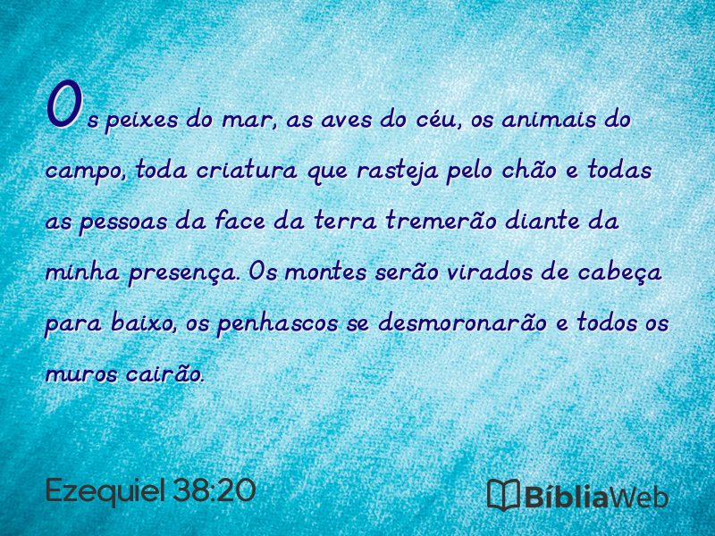 Ezequiel 38:20 em imagem para compartilhar