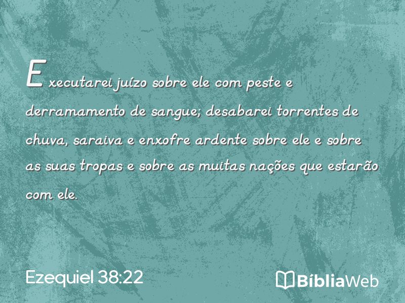 Ezequiel 38:22 em imagem para compartilhar