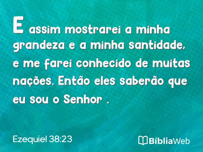 Ezequiel 38:23 em imagem para compartilhar