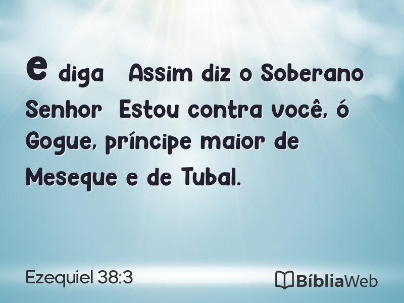 Ezequiel 38:3 em imagem para compartilhar