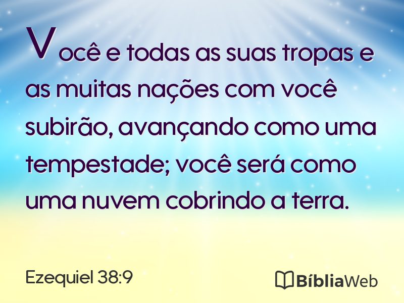 Ezequiel 38:9 em imagem para compartilhar