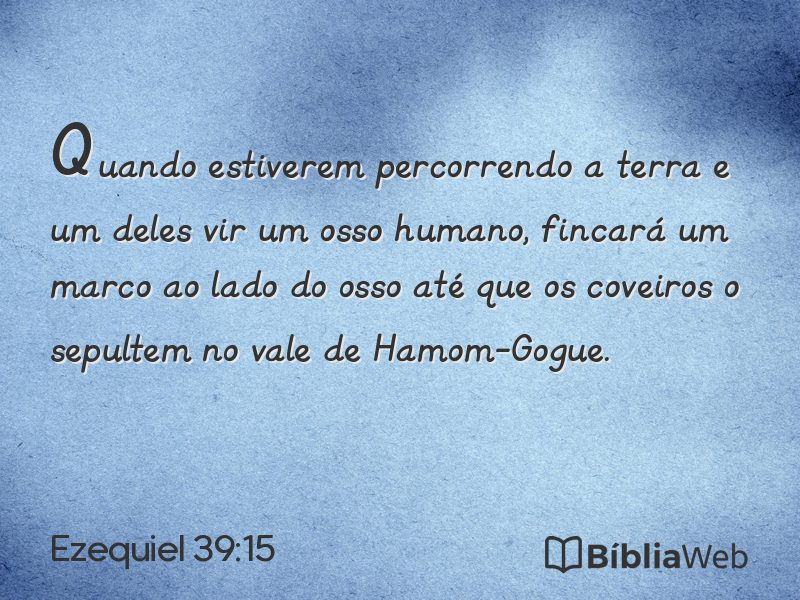 Ezequiel 39:15 em imagem para compartilhar