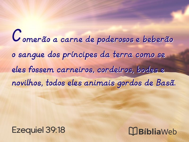 Ezequiel 39:18 em imagem para compartilhar