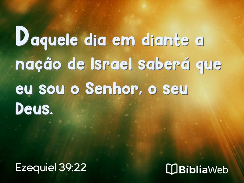 Ezequiel 39:22 em imagem para compartilhar