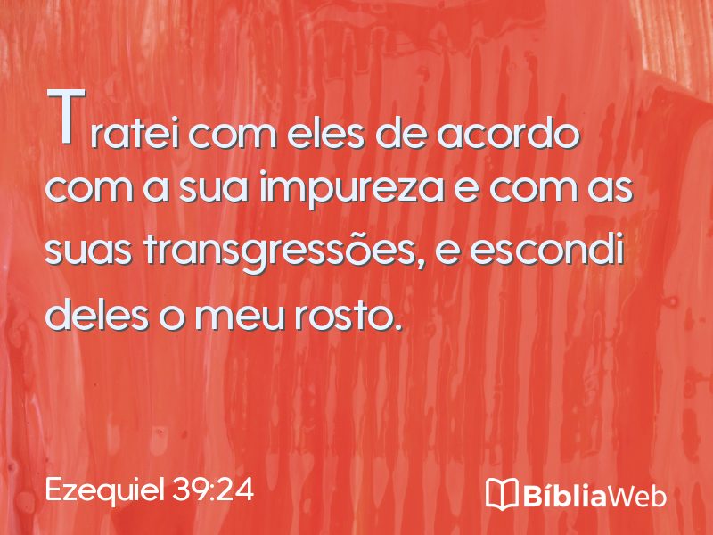 Ezequiel 39:24 em imagem para compartilhar