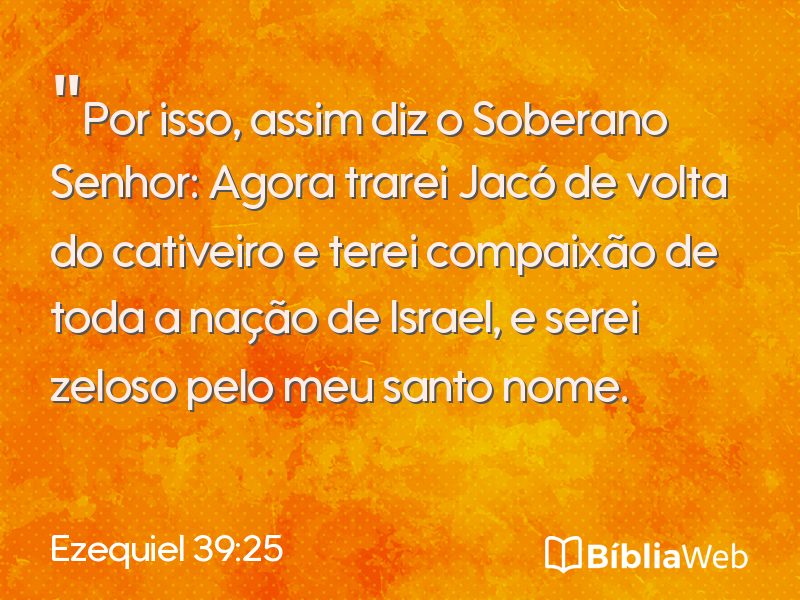 Ezequiel 39:25 em imagem para compartilhar