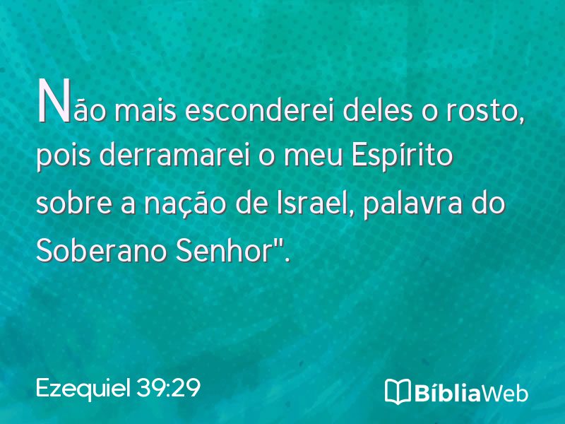 Ezequiel 39:29 em imagem para compartilhar