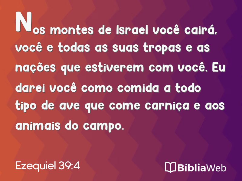 Ezequiel 39:4 em imagem para compartilhar